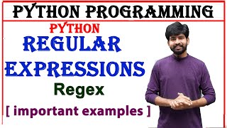 regular expressions examples, regex important programs and examples | regex | python programming