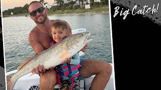 We caught 4 redfish in 45 minutes!