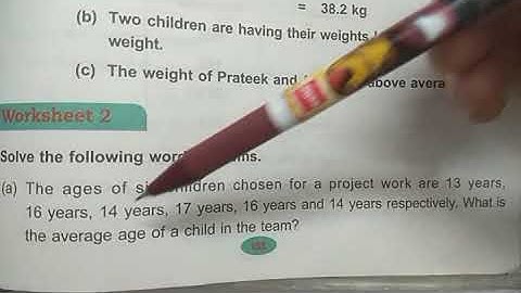 DAV Nahan Class-V Maths Unit-10, part-2