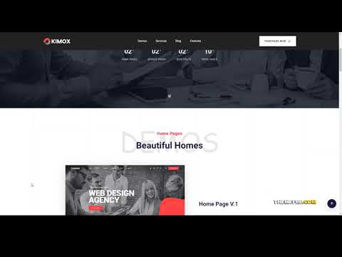 Kimox - Digital Agency Services WordPress Theme one page startup Kaori