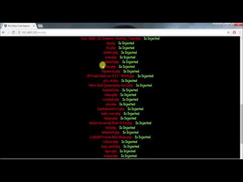 Usage Of Mass Code Injector For Injecting Backdoor in Php Files