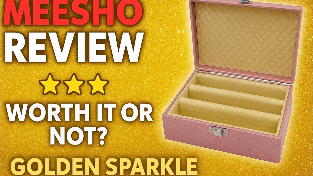 Meesho Golden Chudi Box Review 🔥 | Honest Jewellery Review in HindiMeesho Chudi Box 