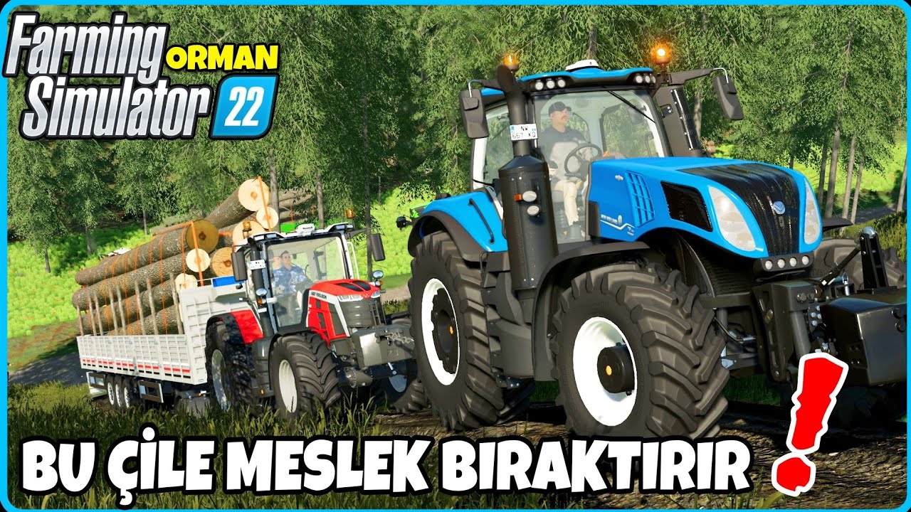 MOBİLYA YAPIMI İÇİN FABRİKAYA KERESTE TAŞIDIK ● İKİ EKİBİN RAMPALARLA MÜCADELESİ ● FS22 ORMAN SERİSİ