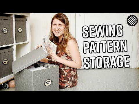 How I Store My Sewing Patterns Youtube