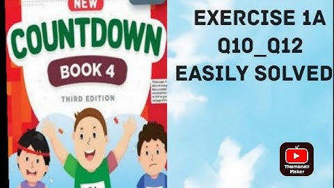 Oxford|| new countdown book 4 third edition|| chapter 1 exercise 1a| completely solved