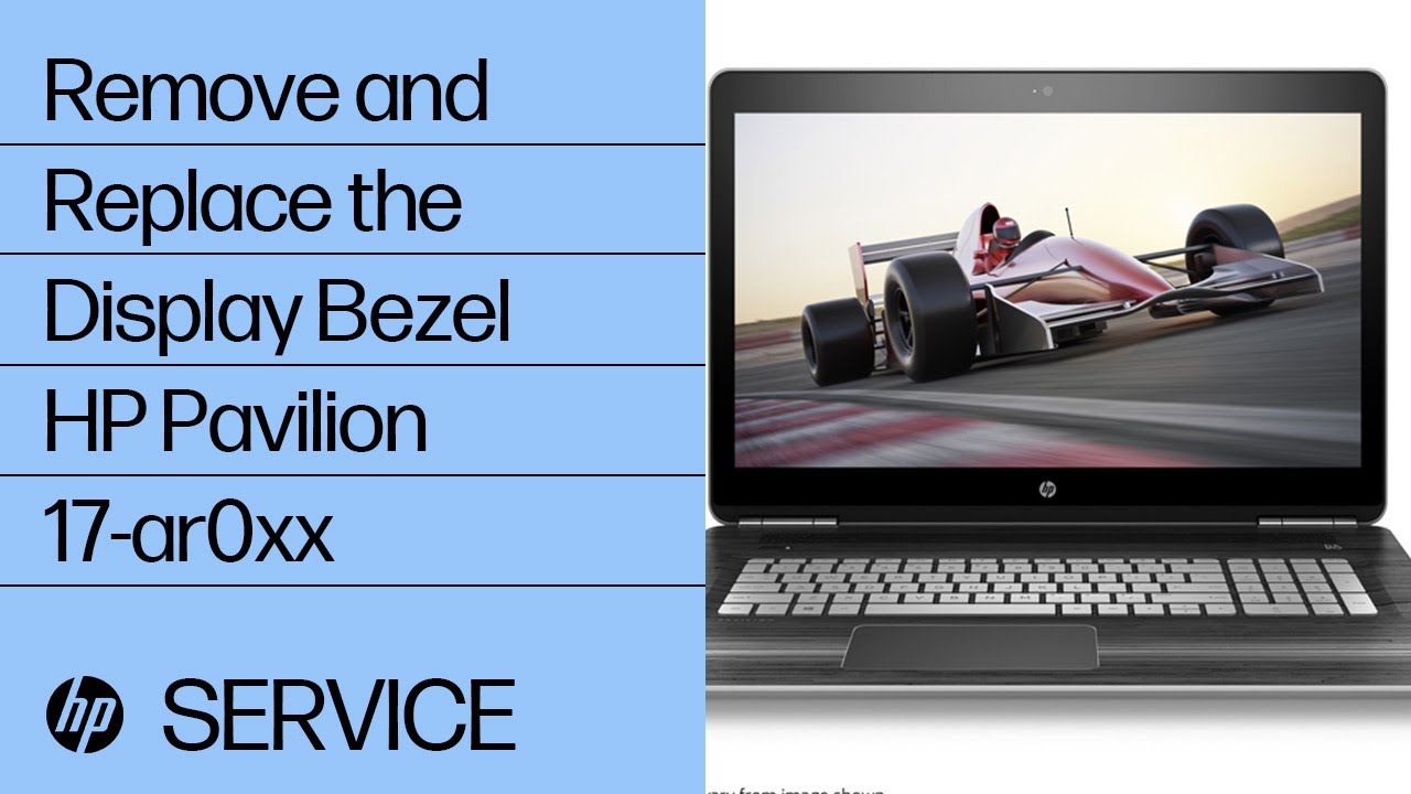 Remove and Replace the Display Bezel | HP Pavilion 17-ar0xx | HP