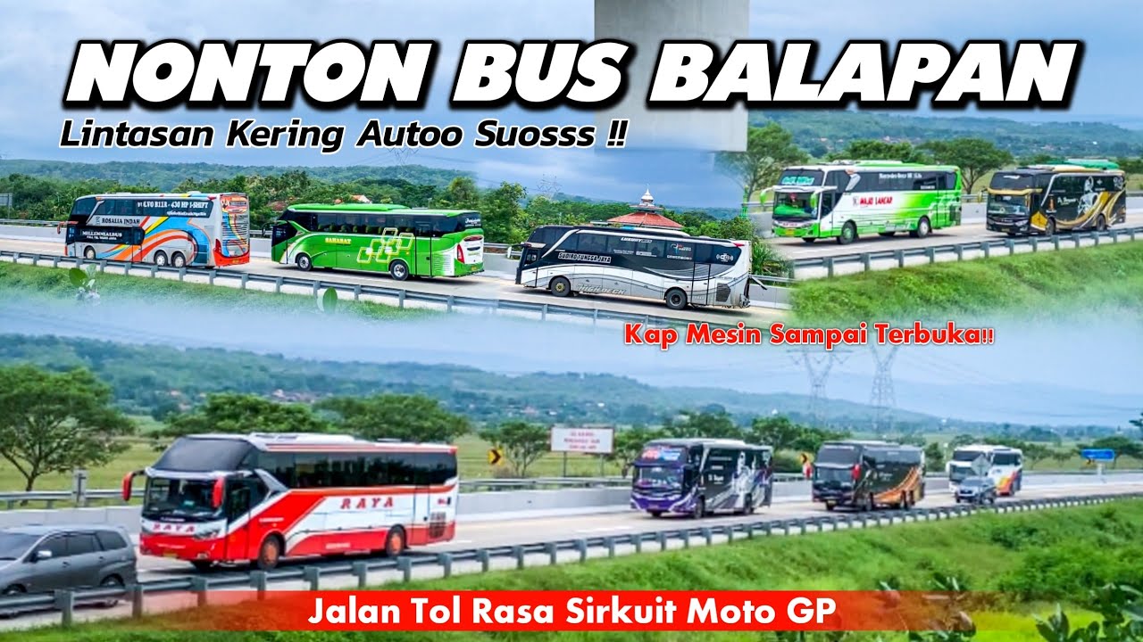BIKIN HEBOH !!! NONTON BUS DI TOL SERASA NONTON MOTO GP 😂 Lintasan Kering Autoo Suoss Banter
