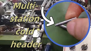 Production Of Non-standard Screws Using Iron Wire || Cold Heading Machine