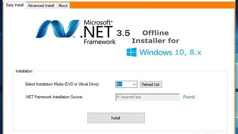 How to install  Net Framework 3 5 windows 10 offline