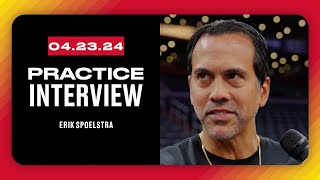 Erik Spoelstra Practice Interview | April 23, 2024