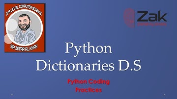 Python 13 | Stepwise | Dictionaries | O/A Level | By ZAK