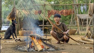 The poor orphaned boy - gardening, cooking, surviving alone in the forest.