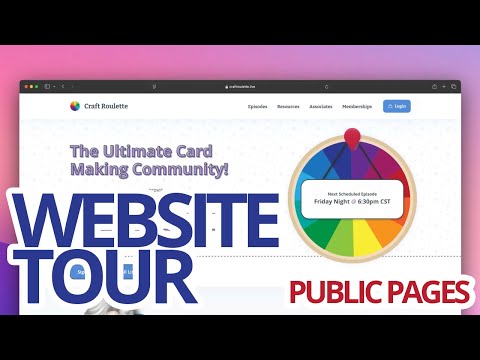 Website Tour - Public Pages - Desktop View
