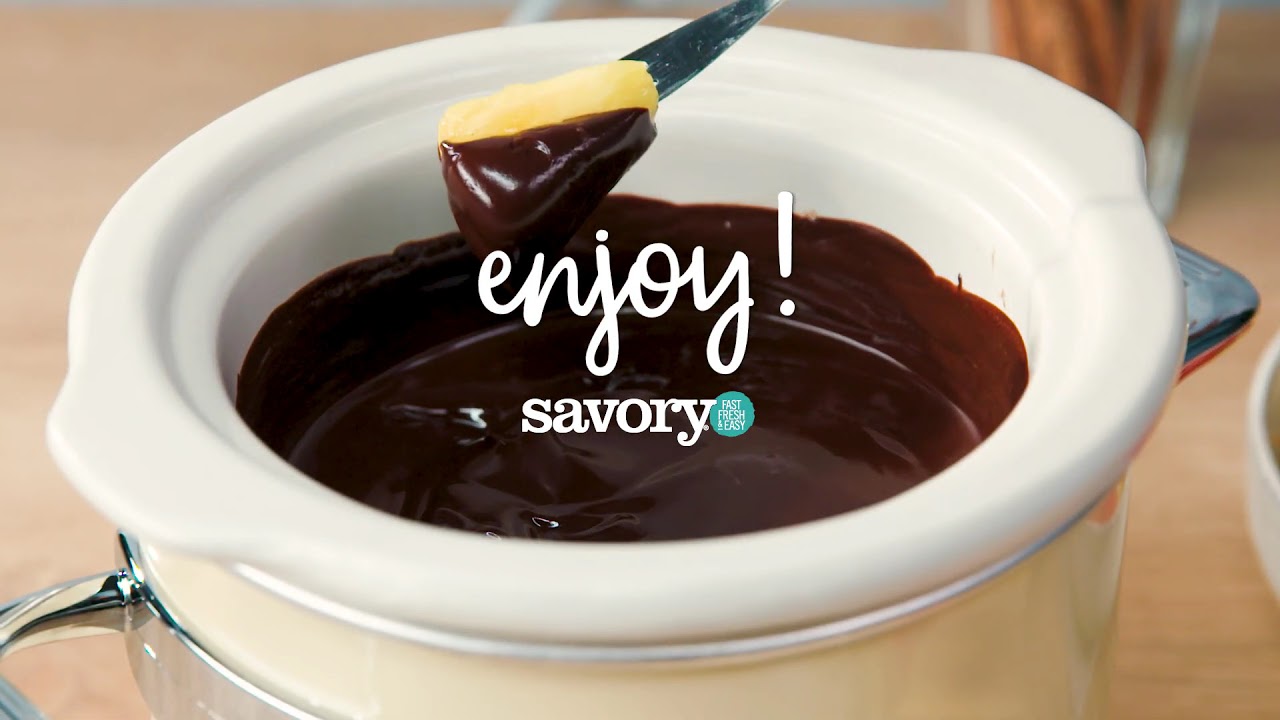 easy Crockpot Chocolate Fondue (plus how to reheat, freeze, variations)