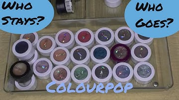 Colourpop Super Shock Shadows ~ Declutter My Collection ~ Over 50 Beauty!