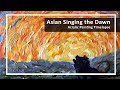 Painting Aslan Singing A Sunrise in Acrylic Impasto