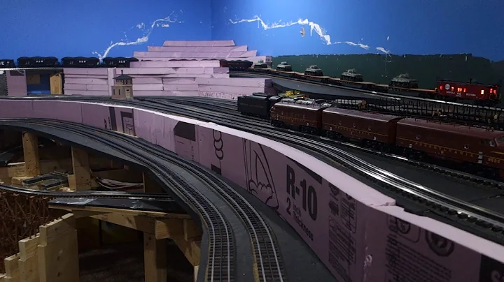 Caruso Family Train Layout Thanksgiving 2019 Running