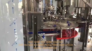 MÁY CHIẾT RÓT ĐÓNG CHAI PET, NƯỚC TINH KHIẾT.