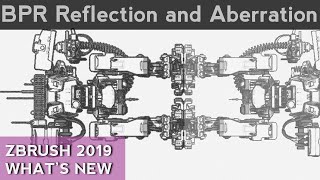 015 ZBrush BPR Filter Drop Shadow Reflection and Aberration