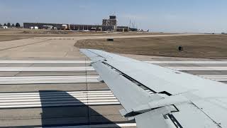 Career Overview HD American Eagle Embraer ERJ-145 Rochester MN Airport Takeoff