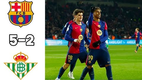 Barcelona Vs Real Betis 5-1 Highlights | Copa Del Rey