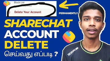 How To Delete Sharechat Account Permanently - 2023 | Delete Sharechat | Tamil | Tech With Jana John