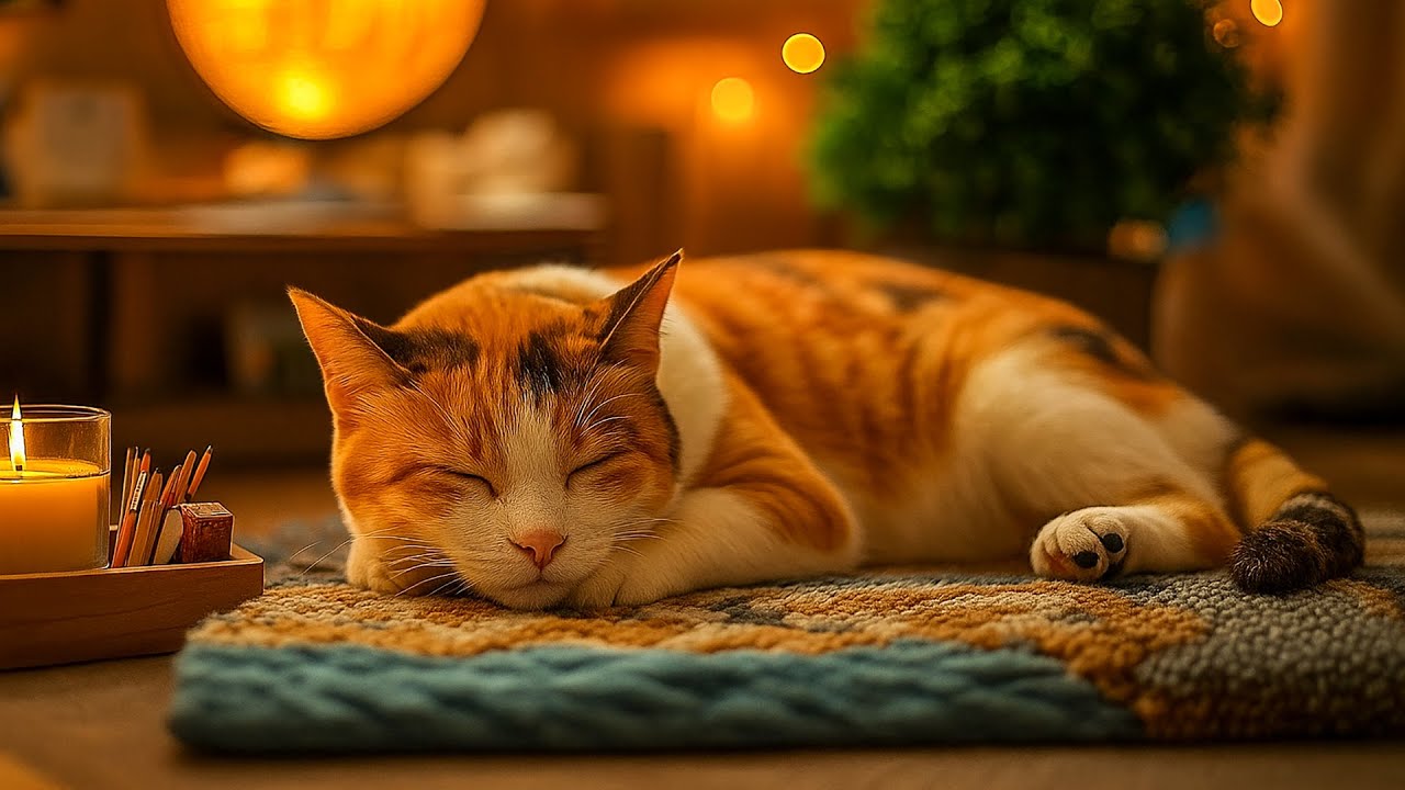 11 Hours Of Music For Cat to Fall Into Deep Sleep🐈Soft Melodies for Sleeping Cats with No Ads