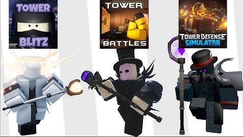 Tower Blitz TBZ, Tower Defense Simulator TDS, & Tower Battles Enemies Meet Part 2!  Nutshell, Roblox