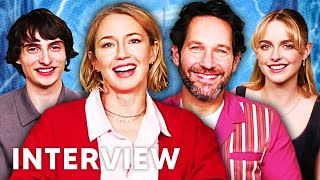 Ghostbusters Frozen Empire Interview Paul Rudd Carrie Coon Mckenna Grace And Finn Wolfhard