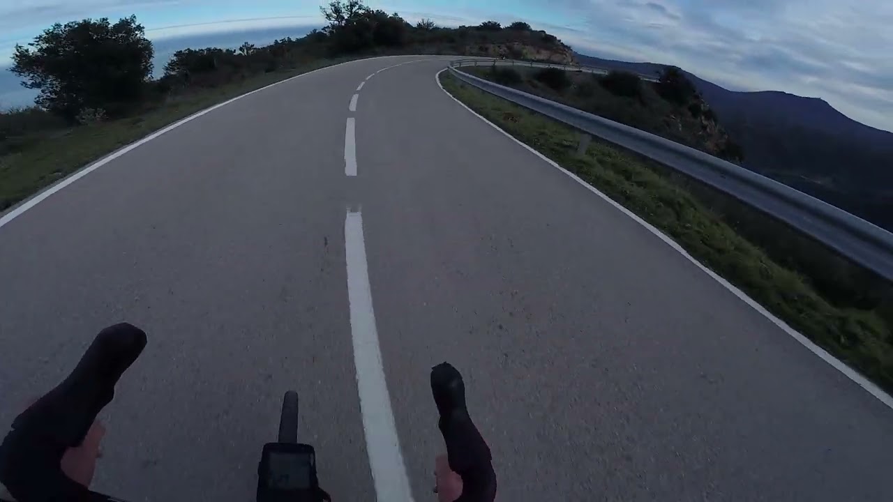 Beautiful descent Spain coast