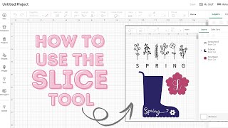 How to Use the Slice + Subtract Tool in Cricut Design Space | Cricut Design Space for Beginners 2025