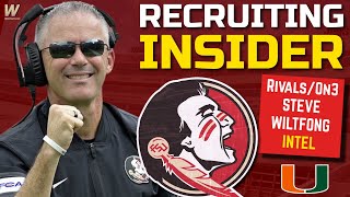FSU Football RECRUITING INSIDER | Steve Wiltfong Interview | Florida State Miami | Warchant TV #FSU