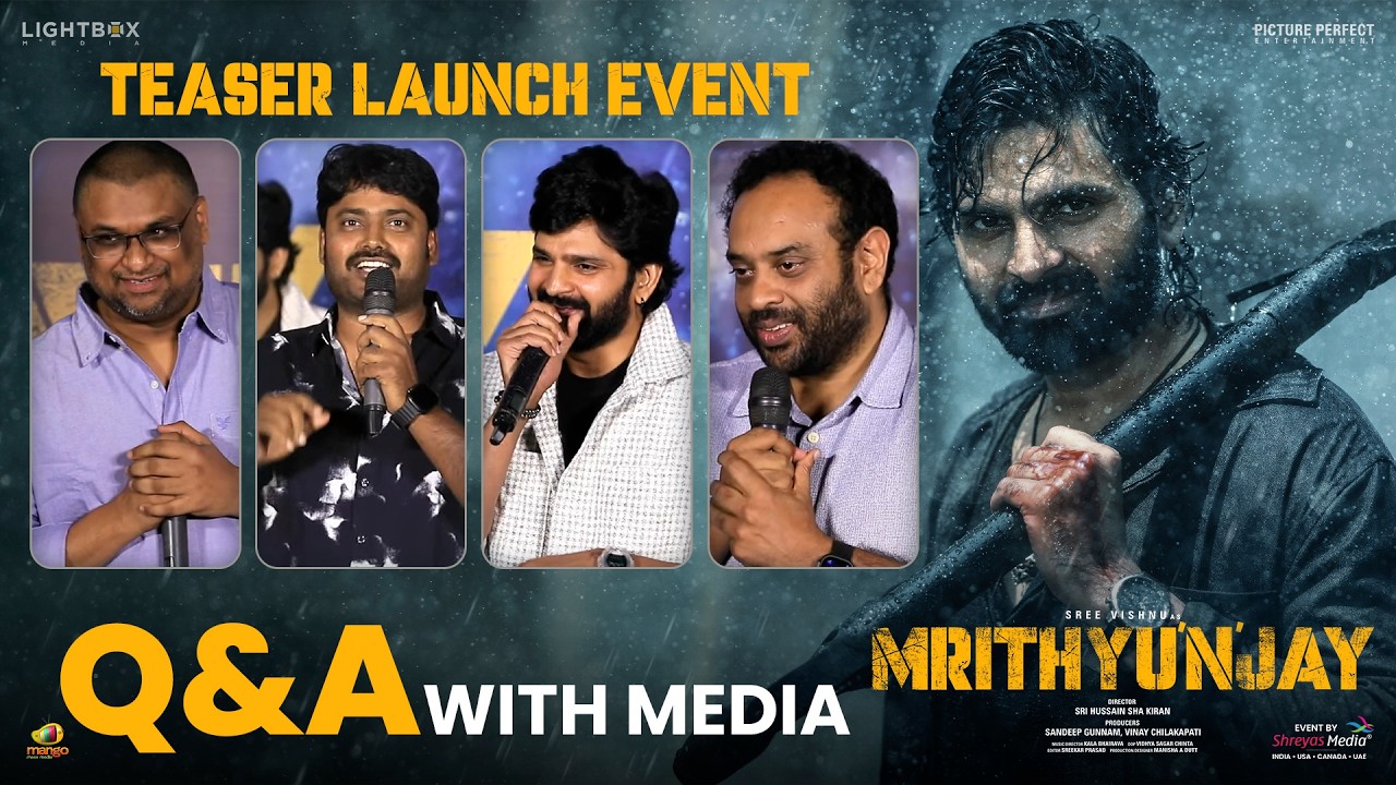 Q&A With Media at Mrithyunjay Teaser Launch Event | Sree Vishnu | Shreyas Media