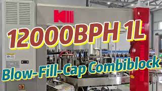 12000 BPH 1L Carbonated Beverage Blow-Fill-Cap, Labeling, and Palletizing Section