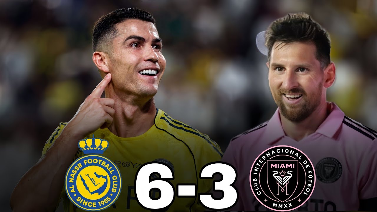 Messi vs Ronaldo 🔥| Al Nassar vs Inter Miami match highlights| imaginary match ✨|