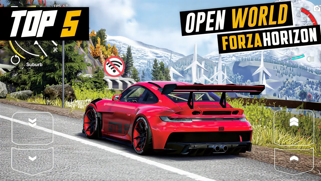 Top 5 Open World Car Games Like Forza Horizon For Android 2026 | High Graphis