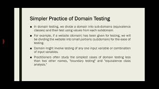 Domain Testing part 2-BlackBox Testing