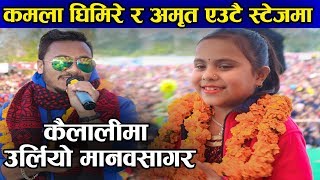 कैलालीमा  उर्लियो मानवसागर कमला  र अमृत लाई हेर्न | Kamala Ghimire Vs Amrit Sapkota | Chiya chhaneko