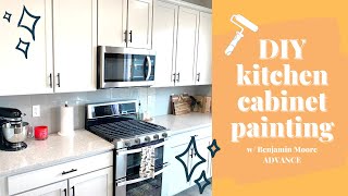 How to paint kitchen cabinets (w/ Benjamin Moore ADVANCE) | Yes, you CAN do it!