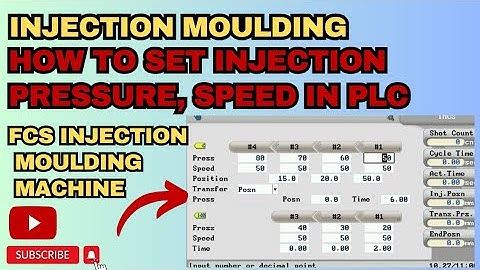 How to set injection pressure, speed and holding speed, pressure||injection moulding machine