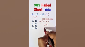 Number Analogy Reasoning Short Tricks  | #reasoning short tricks #ssc #ssccgl #sscgd #sscchsl