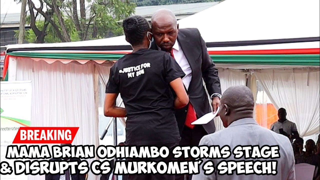 Courageous Mama Brian Odhiambo Disrupts CS. Murkomen's SPEECH