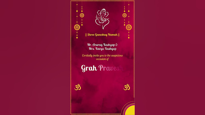 Traditional Theme House Warming Ceremony Invitation
