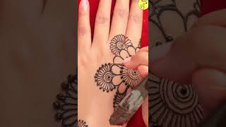 elegant arabic mehndi design for hands