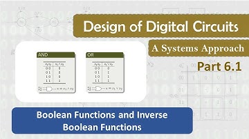 6.1 Boolean Functions and Inverse Boolean Functions