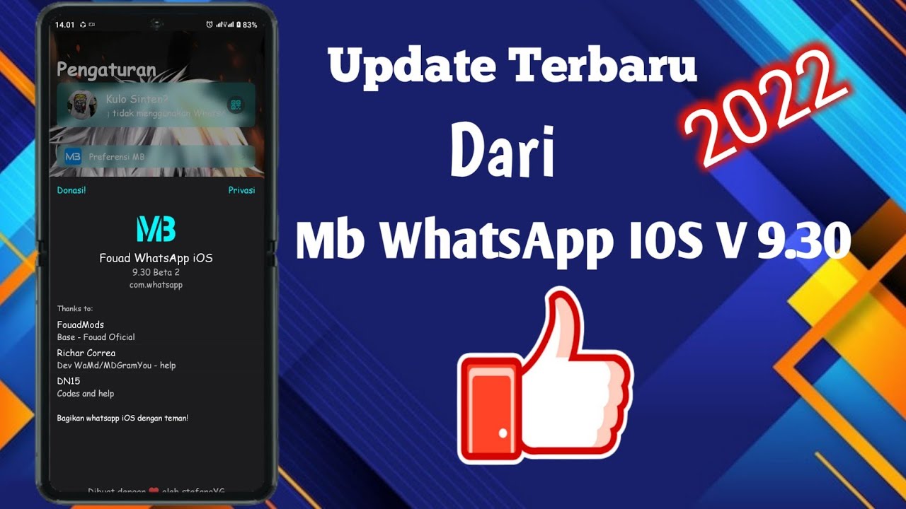 Update Mb WhatsApp IOS Terbaru Versi 9.30