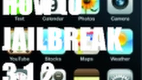 How to Jailbreak 3.1.2 firmware on ANY iPhone/iPod Touch EZ!