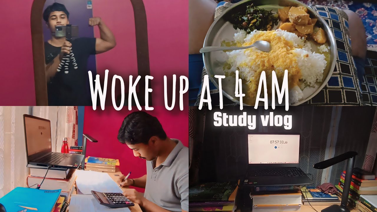 Woke Up At 4 AM⏰ | CA Preparation | Study Vlog - YouTube