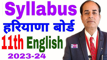 english syllabus class 11 haryana board 2023-24 hbse by vijay kumar