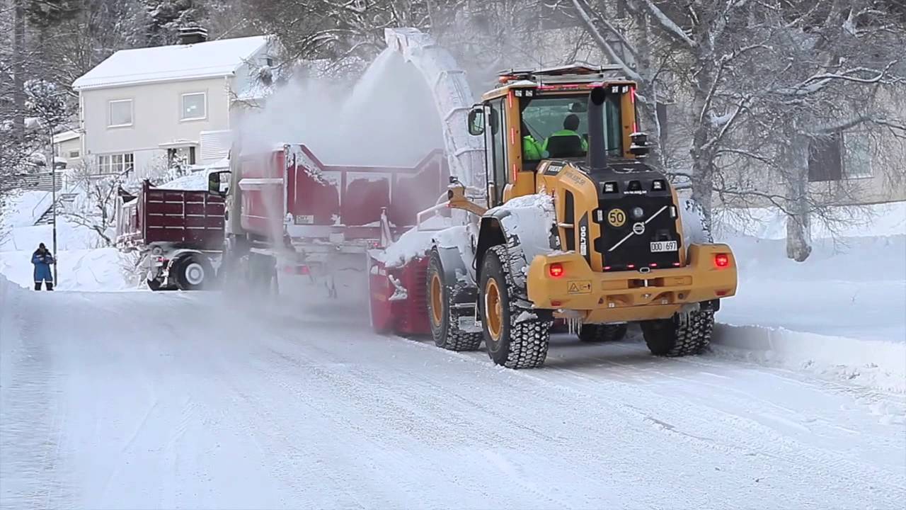 Mählers Snow loader on Volvo wheel loader L70G